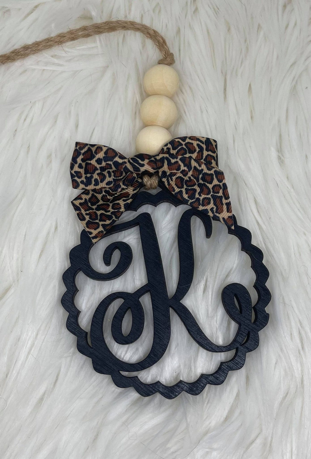 Monogram Car Charm