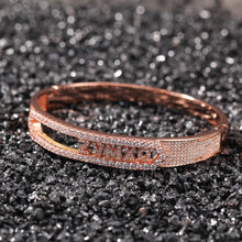 Load image into Gallery viewer, Name Bracelet Letters Removable Copper Iced Out CZ 11mm Bracelet
